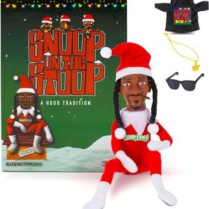 Snoop On A Stoop (NIB NWT) 12” Snoop Dogg Christmas Red Plush Figurine